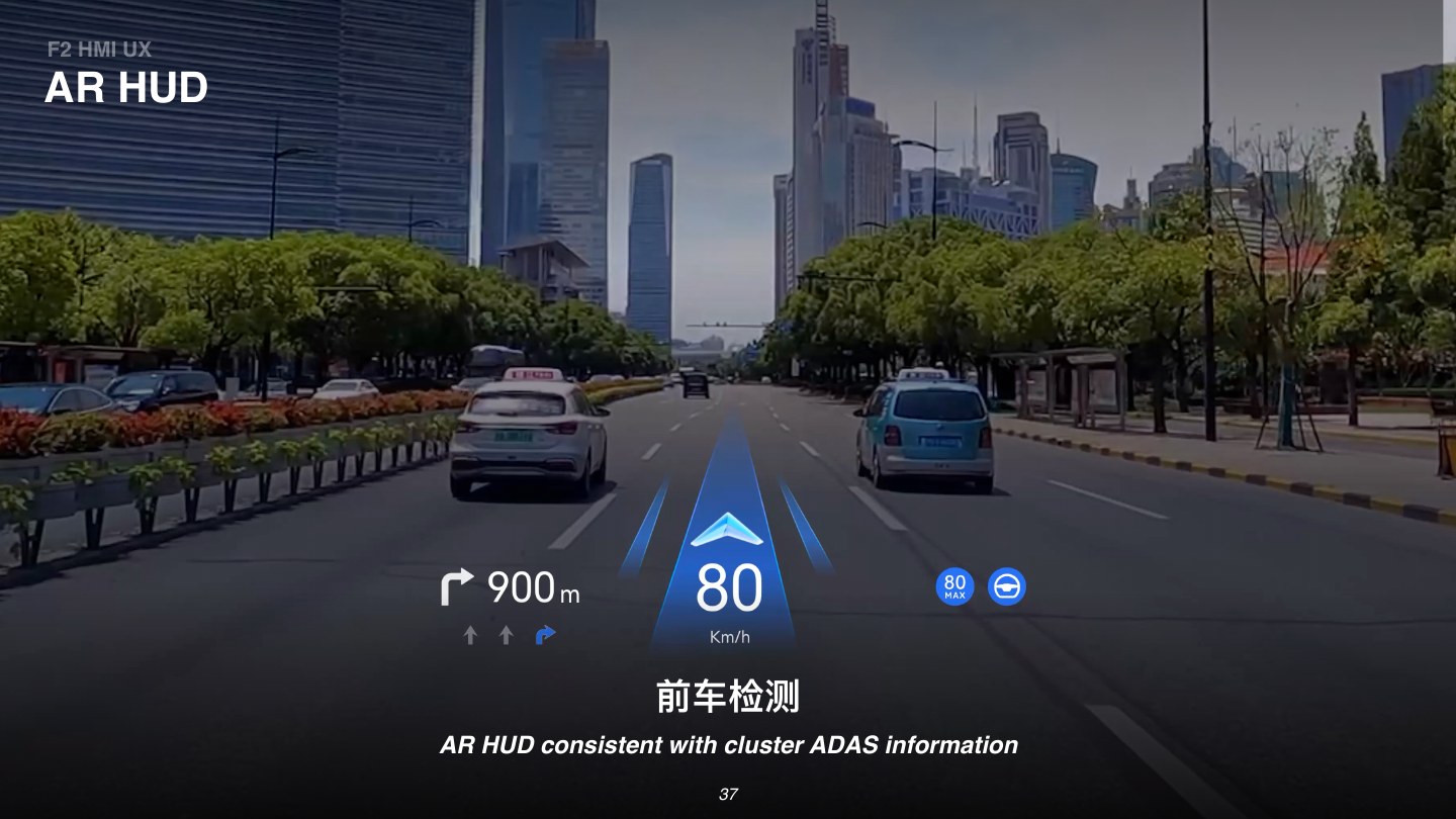 AITO M9 AR-HUD Front-car detection